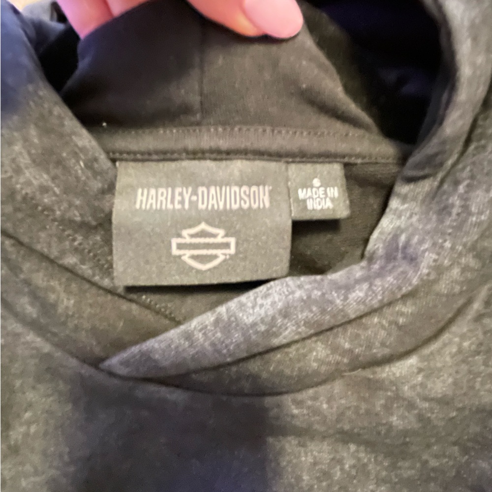 Harley-Davidson Black and Gray Willie G Skull Zip-Up Hoodie - Picture 8 of 15